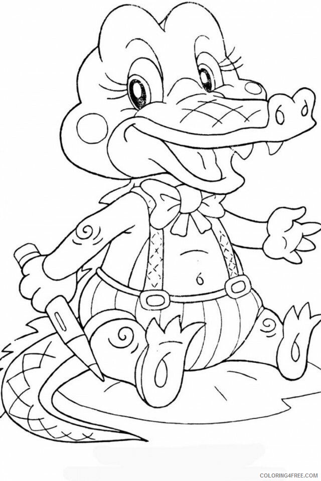 Alligator Coloring Pages Printable Sheets Alligator For Kids 2021 a 4303 Coloring4free