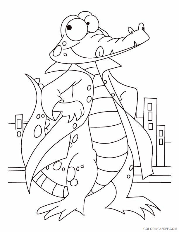Alligator Coloring Pages Printable Sheets Bold and courageous alligator coloring 2021 a Coloring4free
