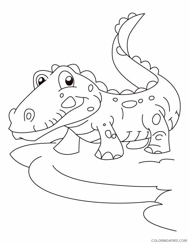 Alligator Coloring Pages Printable Sheets Joyful alligator Download 2021 a 4316 Coloring4free