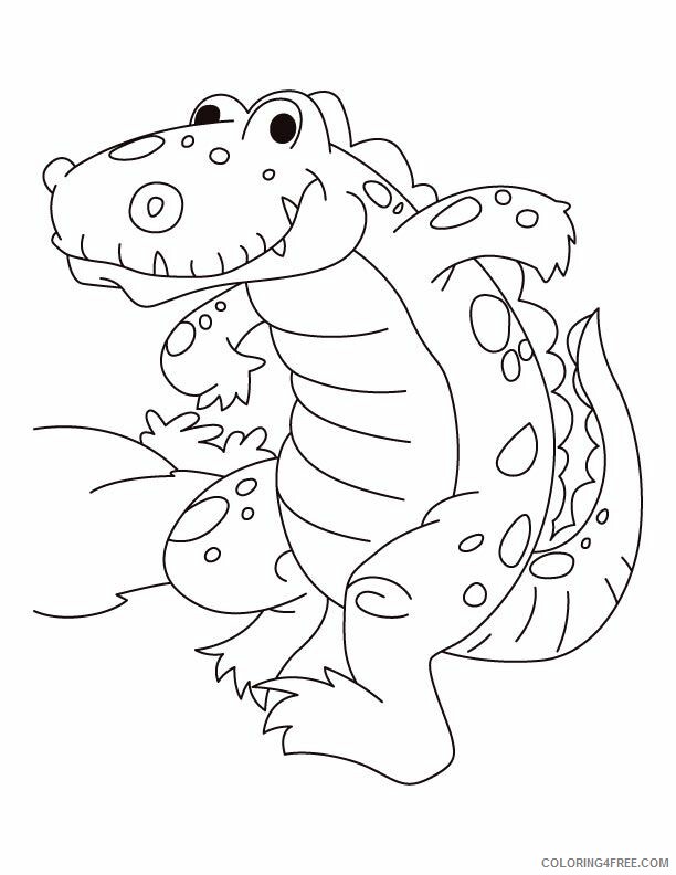 Alligator Coloring Pages Printable Sheets Skipper alligator Download 2021 a 4317 Coloring4free