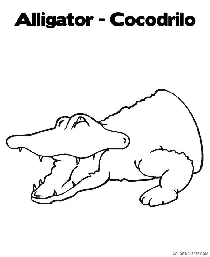 Alligator Coloring Pictures Printable Sheets Photo I Love You Coloring 2021 a 4322 Coloring4free