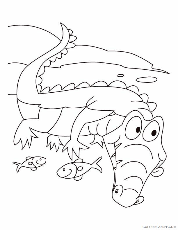 Alligator Coloring Sheet Printable Sheets Alligator motto Live n let 2021 a 4327 Coloring4free