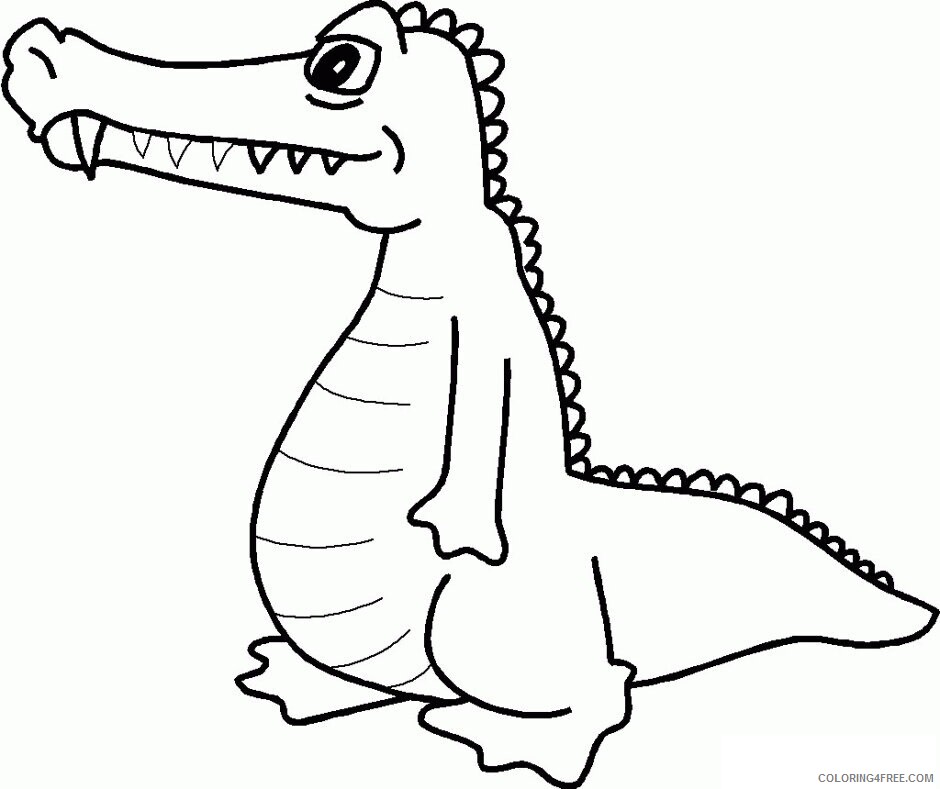 Alligator Pictures to Print Printable Sheets Awesome For AdultsColoring 2021 a 4365 Coloring4free