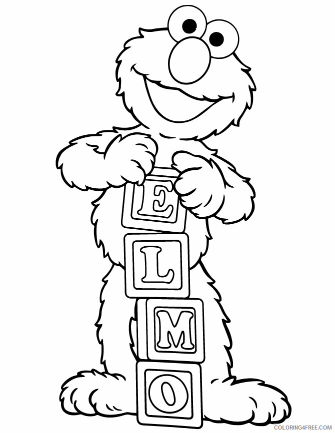 Alphabet Coloring Book Pages Printable Sheets Free Printable Elmo Pages 2021 a 4529 Coloring4free