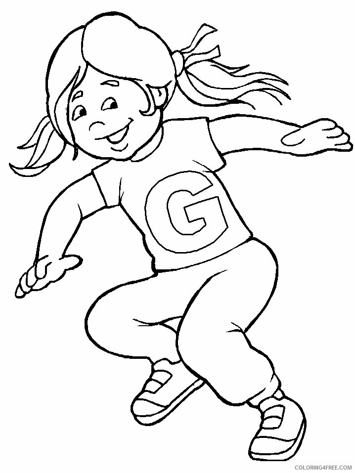 Alphabet Coloring Book Pages Printable Sheets G Girl Alphabet Pages 2021 a 4530 Coloring4free