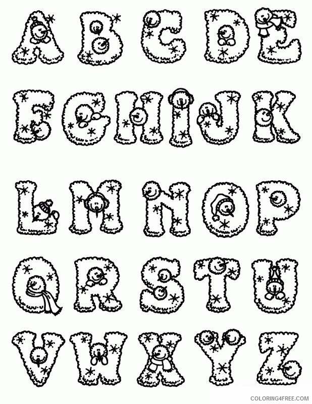 Alphabet Coloring Book Pages Printable Sheets Preschool alphabet Coloring 2021 a 4536 Coloring4free