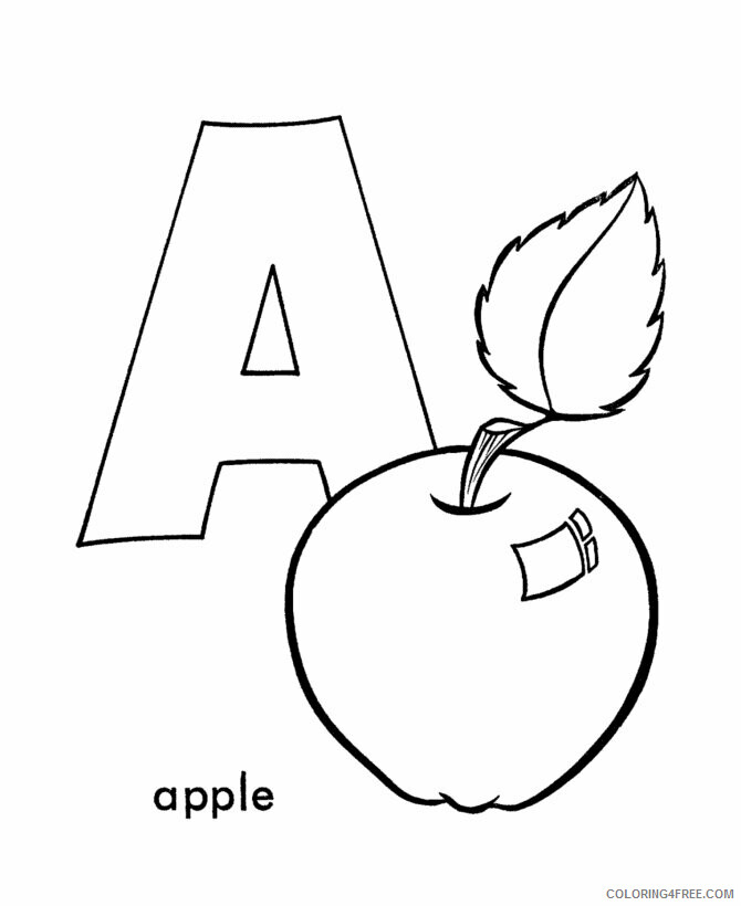 Alphabet Coloring Pages A Z Printable Sheets Alphabet Sheet Other Kids 2021 a 4565 Coloring4free