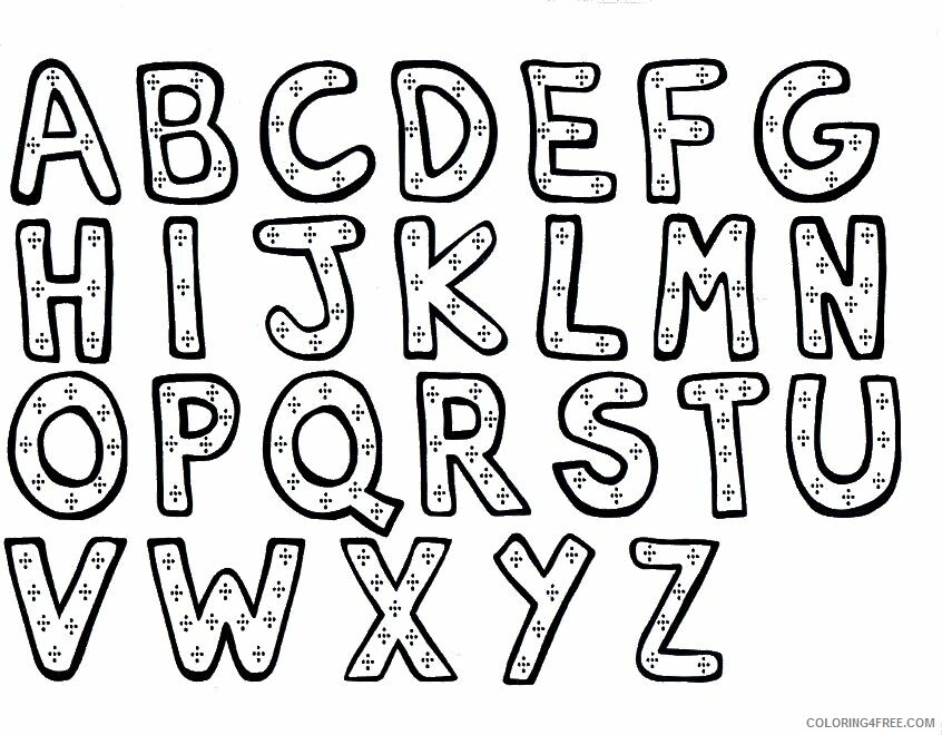 Alphabet Coloring Pages Free Printable Sheets Alphabet Letters Free Pages 2021 a 4677 Coloring4free