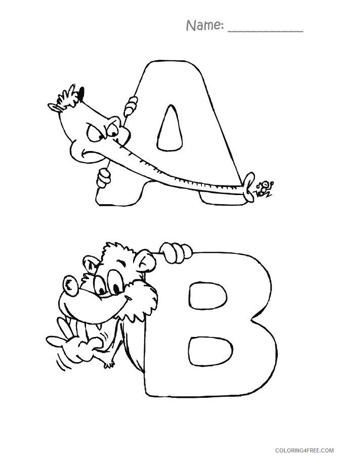 Alphabet Coloring Pages Free Printable Sheets Alphabet book Alphabet zoo 2021 a 4660 Coloring4free