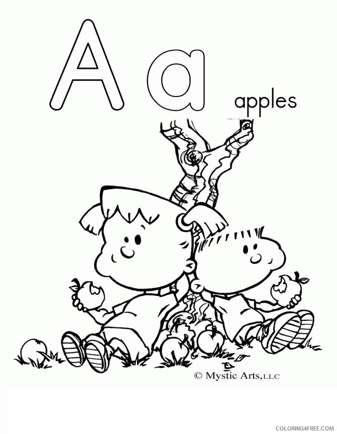 Alphabet Coloring Pages Printable Printable Sheets Free Alphabet A Pages 2021 a 4733 Coloring4free