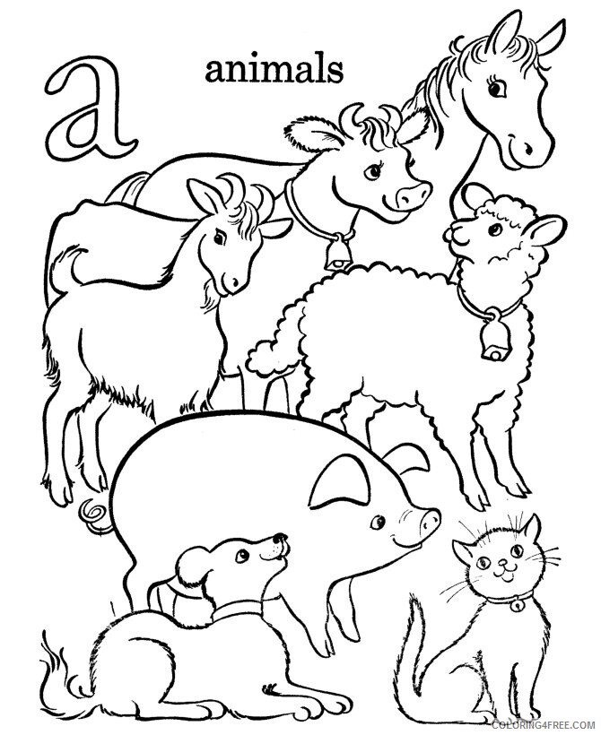 Alphabet Coloring Printable Sheets Alphabet page Letter A 2021 a 4477 Coloring4free