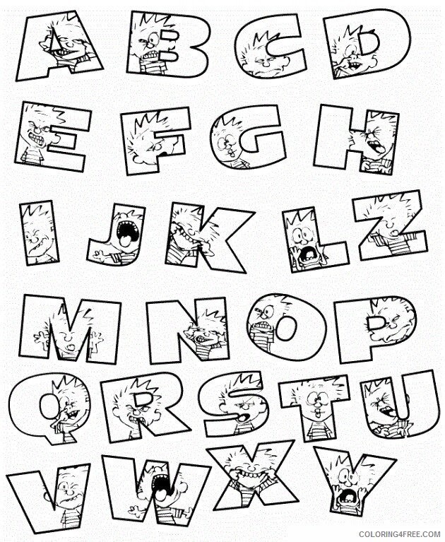 Alphabet Coloring Sheet Printable Sheets free printable abc alphabet coloring 2021 a Coloring4free