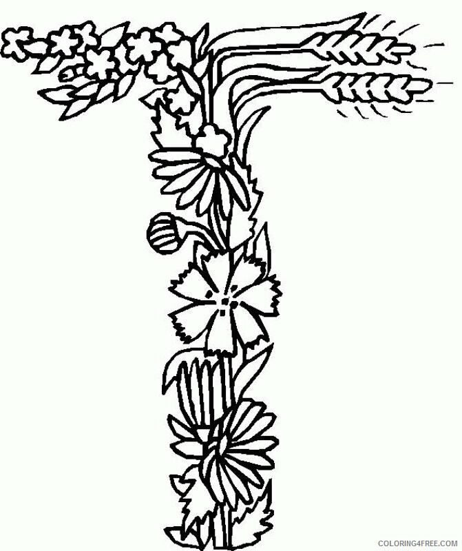 Alphabet Colouring Page Printable Sheets plant alphabet Colouring jpg 2021 a 4852 Coloring4free