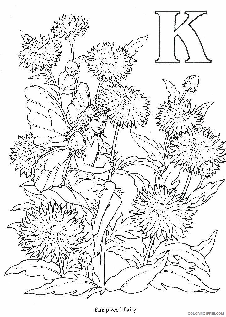 Alphabet Fairies Coloring Pages Printable Sheets FAIRY Pinterest 2021 a 4863 Coloring4free
