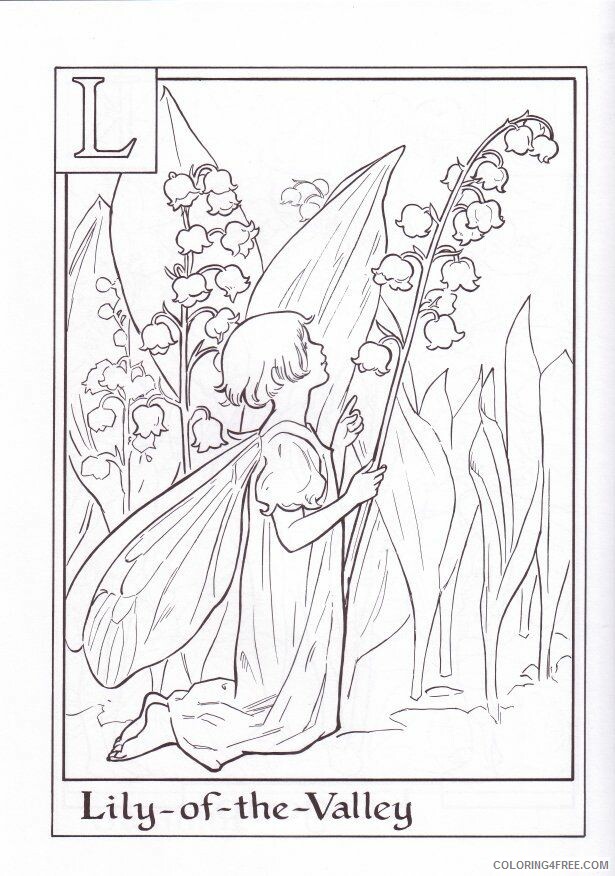 Alphabet Fairies Coloring Pages Printable Sheets Flower Fairies Alphabet Book 2021 a Coloring4free