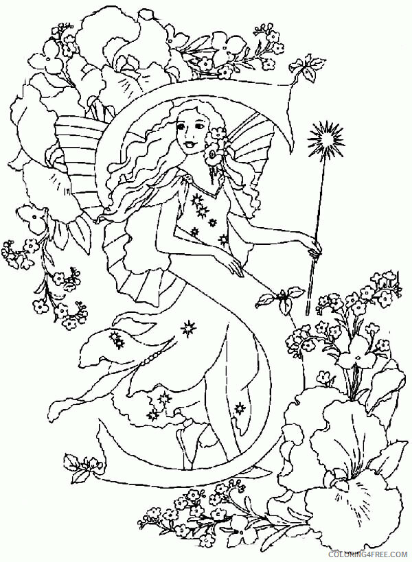 Alphabet Fairies Coloring Pages Printable Sheets Letter S Alphabet Fairy on 2021 a 4878 Coloring4free