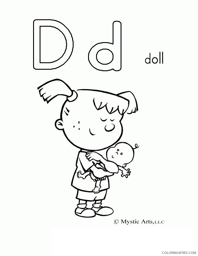 Alphabet Letters Coloring Pages Printable Sheets alphabet letter doll 2021 a 4942 Coloring4free