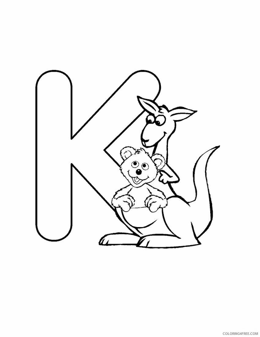 Alphabet with Funny Letters Coloring Pages Funny Alphabet With Letters K 2021 a 5044 Coloring4free