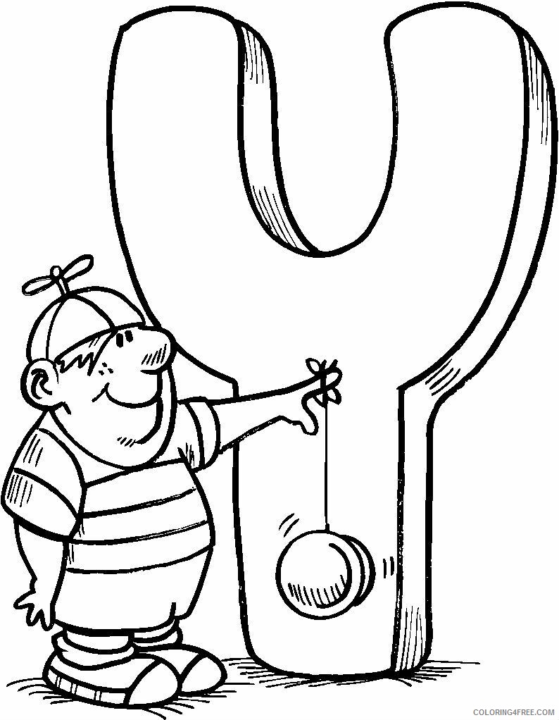 Alphabet with Funny Letters Coloring Pages Printable Alphabet With Letters Y 2021 a 5046 Coloring4free