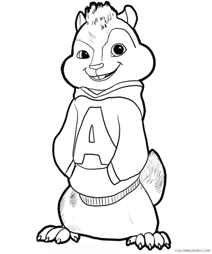 Alvin Coloring Pages Printable Sheets Alvin and the Chipmunks Alvin 2021 a 5254 Coloring4free