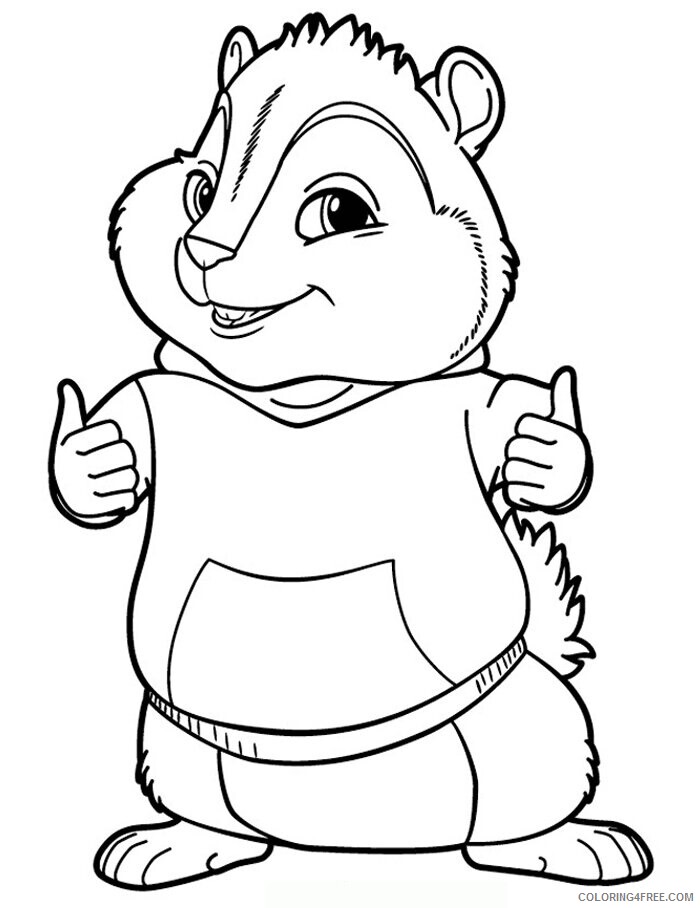 Alvin Coloring Pages Printable Sheets Alvin and the Chipmunks Theodore 2021 a 5261 Coloring4free