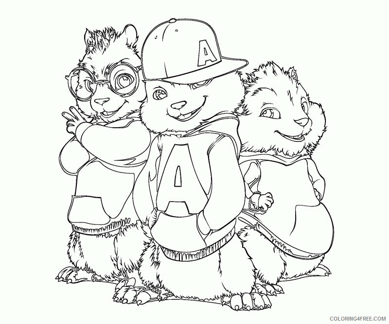 Alvin Coloring Pages Printable Sheets alvin and the chipmunks 2 2021 a 5267 Coloring4free