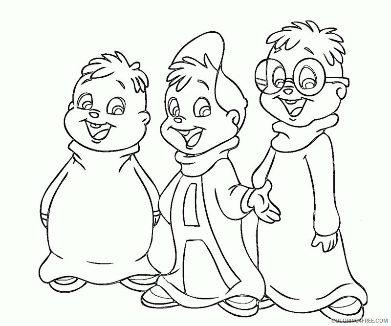 Alvin Coloring Pages Printable Sheets alvin and the chipmunks 5 2021 a 5268 Coloring4free