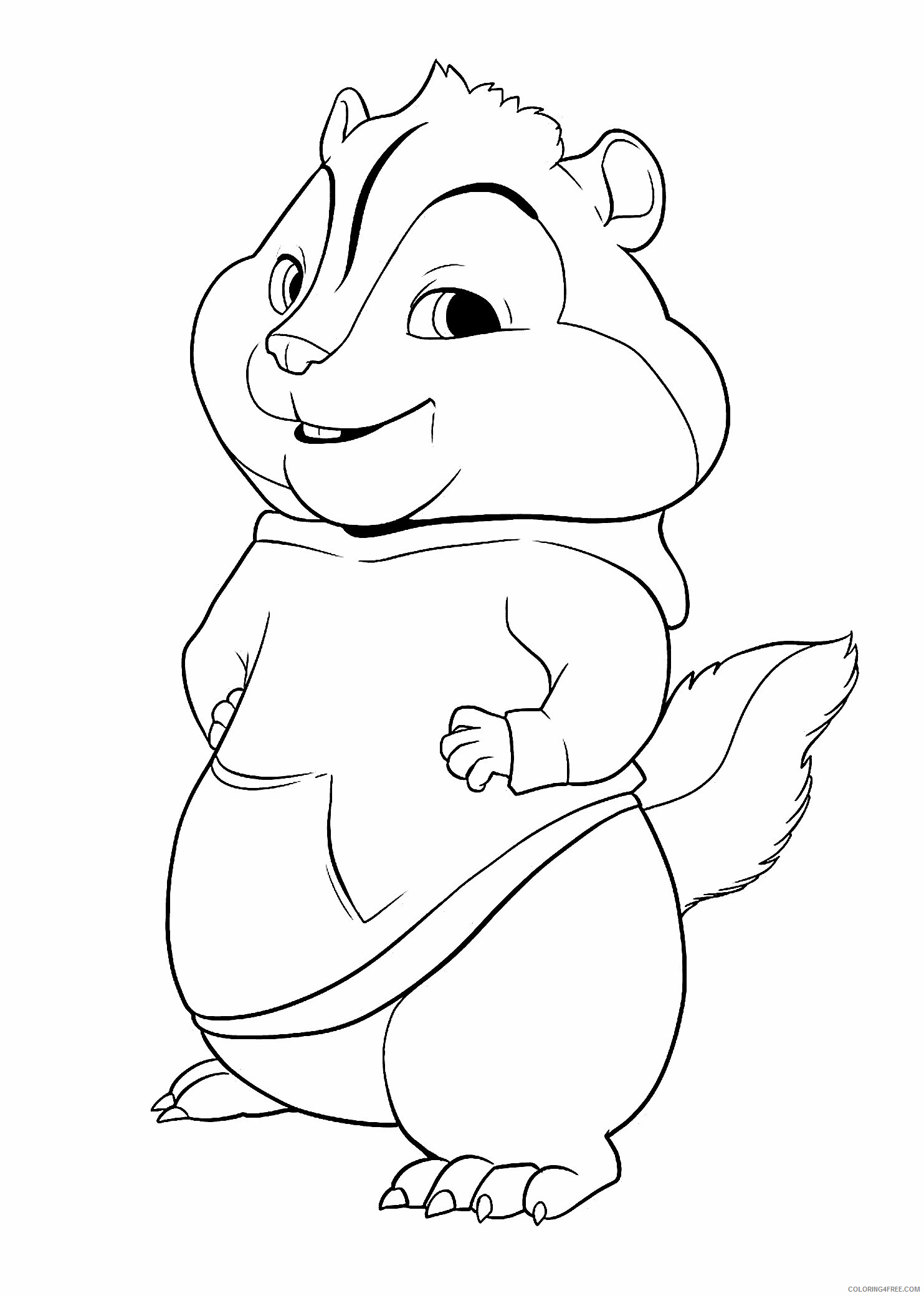Alvin and Chipmunks Coloring Page Printable Sheets 2021 a 5082 Coloring4free