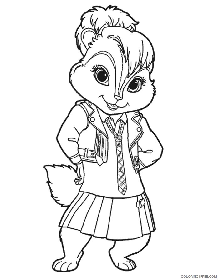 Alvin and Chipmunks Coloring Page Printable Sheets Butterfly jpg 2021 a 5085 Coloring4free