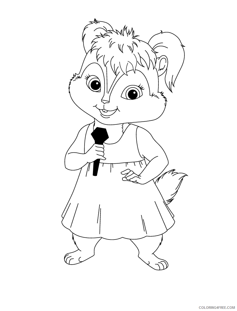 Alvin and Chipmunks Coloring Page Printable Sheets from Alvin and 2021 a 5089 Coloring4free