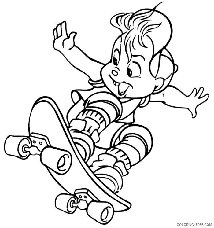 Alvin and Chipmunks Coloring Pages Printable Sheets Alvin 2021 a 5098 Coloring4free