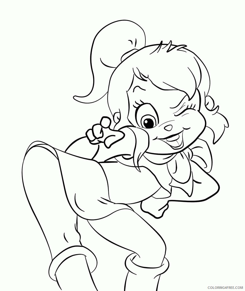 Alvin and Chipmunks Coloring Pages Printable Sheets Chipettes Pages 2021 a 5111 Coloring4free