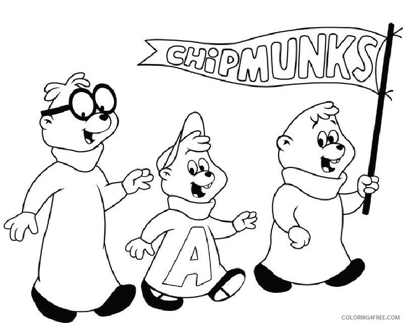 Alvin and Chipmunks Coloring Pages Printable Sheets Free 2021 a 5108 Coloring4free