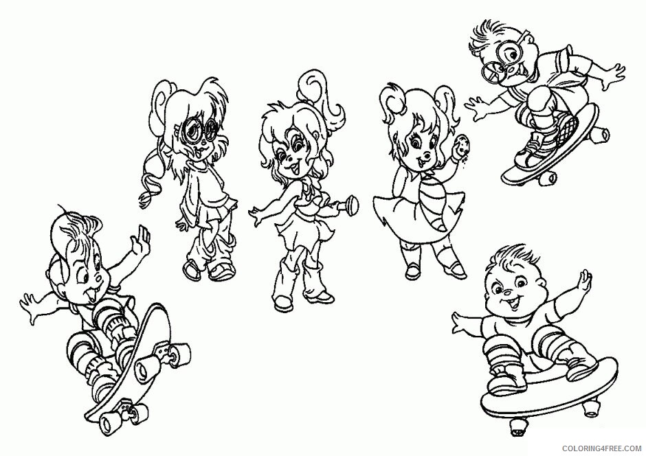 Alvin and the Chipmunks 2 Coloring Pages Free Printable Sheets 2021 a 5115 Coloring4free