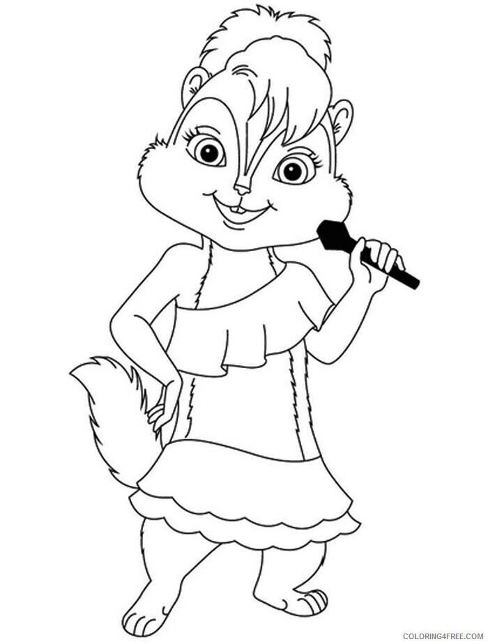 Alvin and the Chipmunks 2 Printable Coloring Pages Printable Sheets Brittany 2021 a 5123 Coloring4free