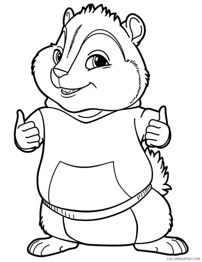 Alvin and the Chipmunks 2 Printable Coloring Pages Printable Sheets Theodore 2021 a 5129 Coloring4free