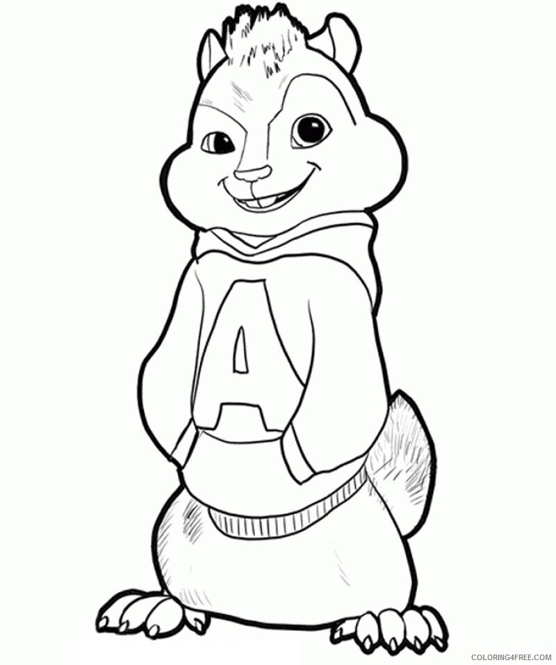 Alvin and the Chipmunks Books Printable Sheets Alvin and the chipmunks alvin 2021 a 5140 Coloring4free