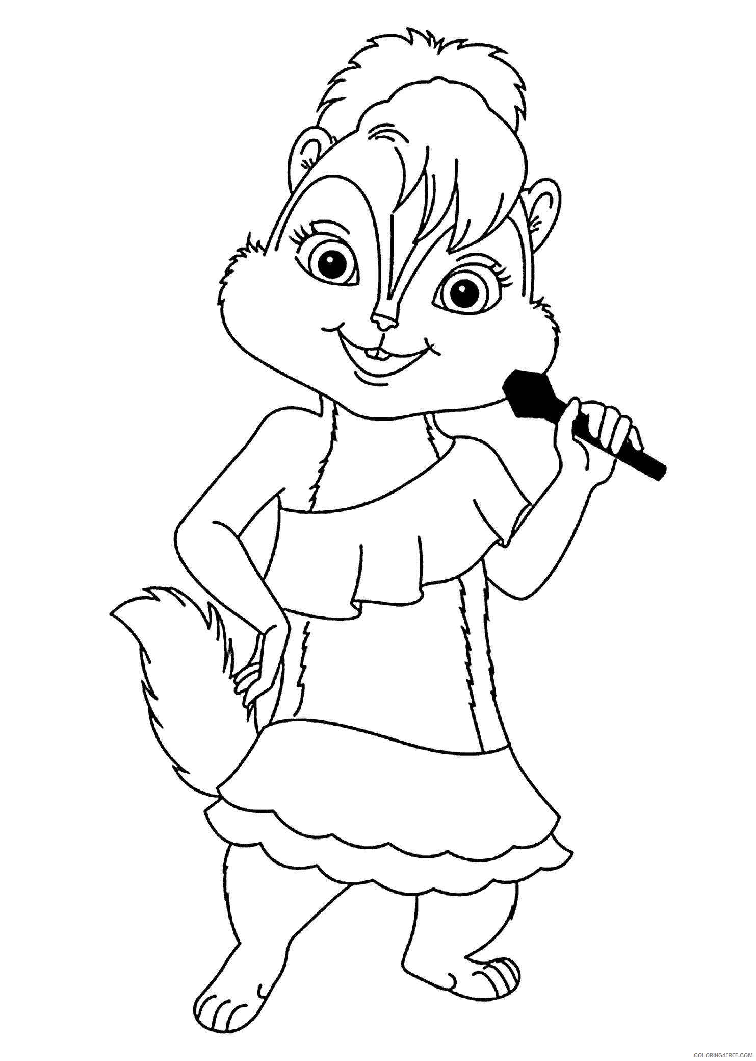 Alvin and the Chipmunks Brittany Coloring Pages Printable Sheets 2021 a 5167 Coloring4free