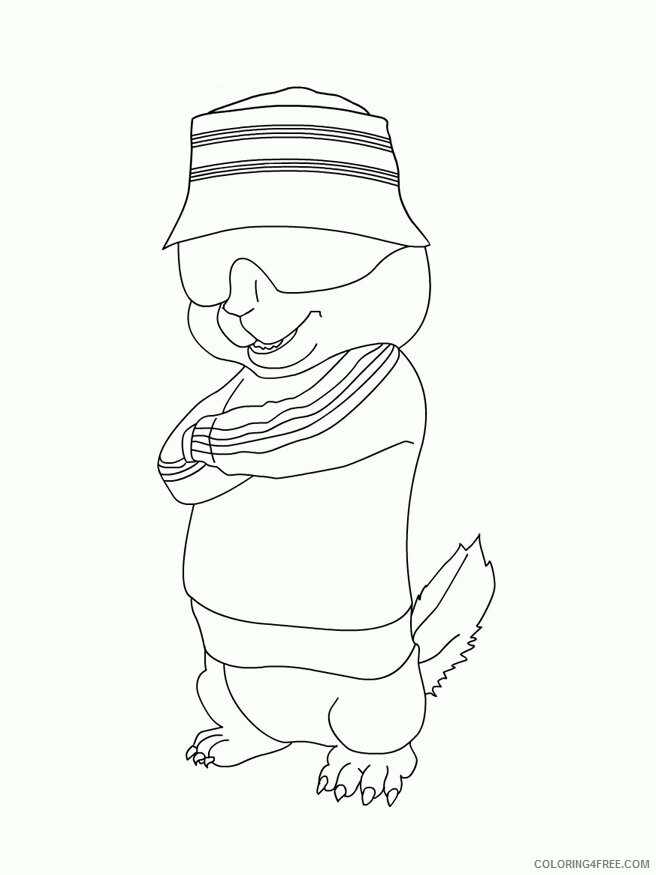 Alvin and the Chipmunks Coloring Pages Free Printable Sheets of alvin and 2021 a 5236 Coloring4free