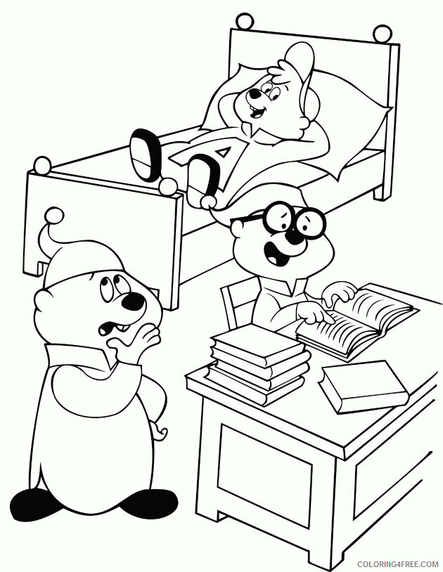 Alvin and the Chipmunks the Squeakquel Coloring Pages Printable Sheets 2021 a 5250 Coloring4free