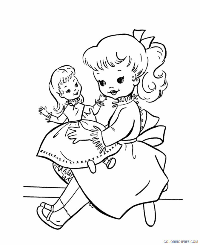 American Doll Coloring Pages Printable Sheets American Girl Doll Pages 2021 a 5307 Coloring4free