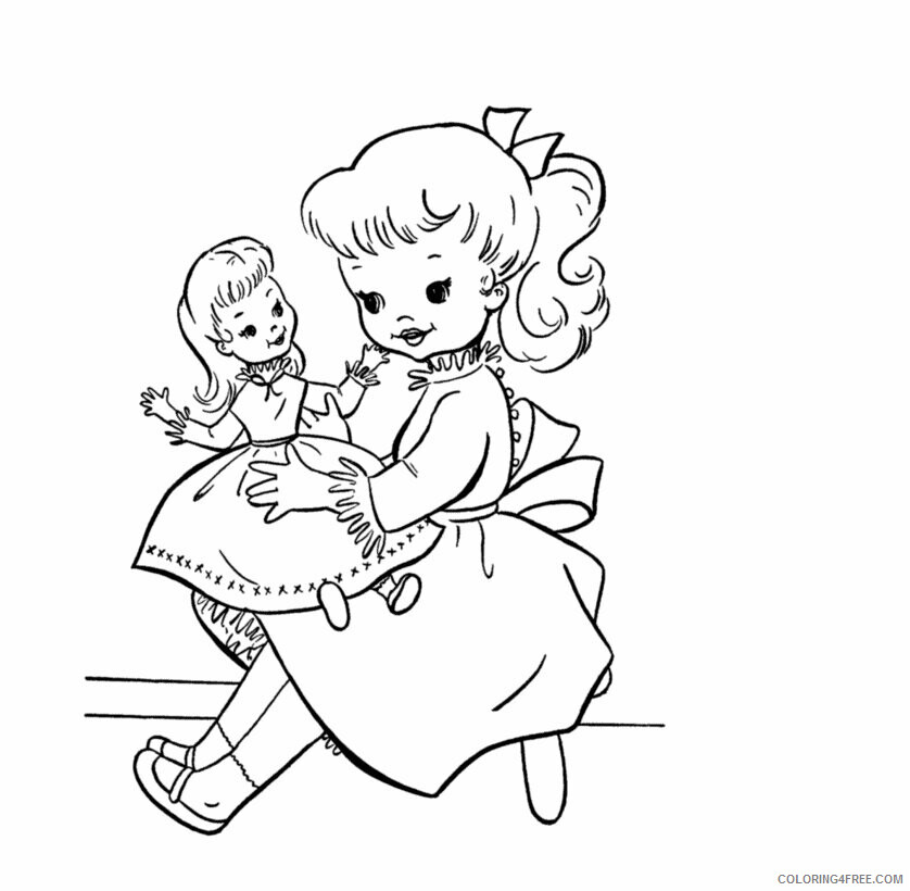 American Doll Coloring Pages Printable Sheets drawing wallpaper Beautiful Little 2021 a Coloring4free