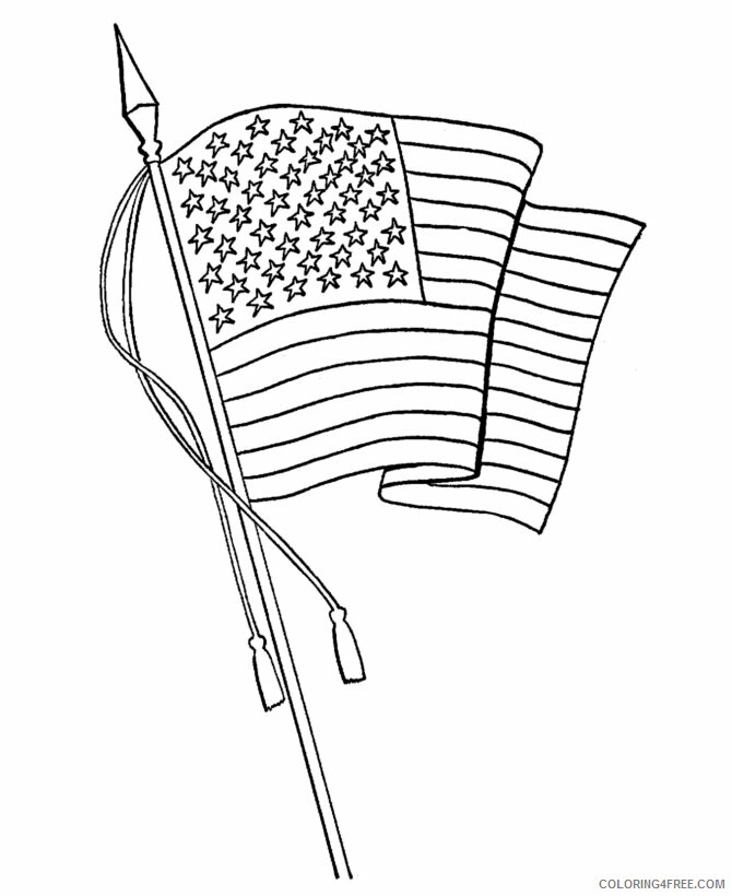 American Flag Color Page Printable Sheets USA Printables Flag Day Coloring 2021 a 5317 Coloring4free