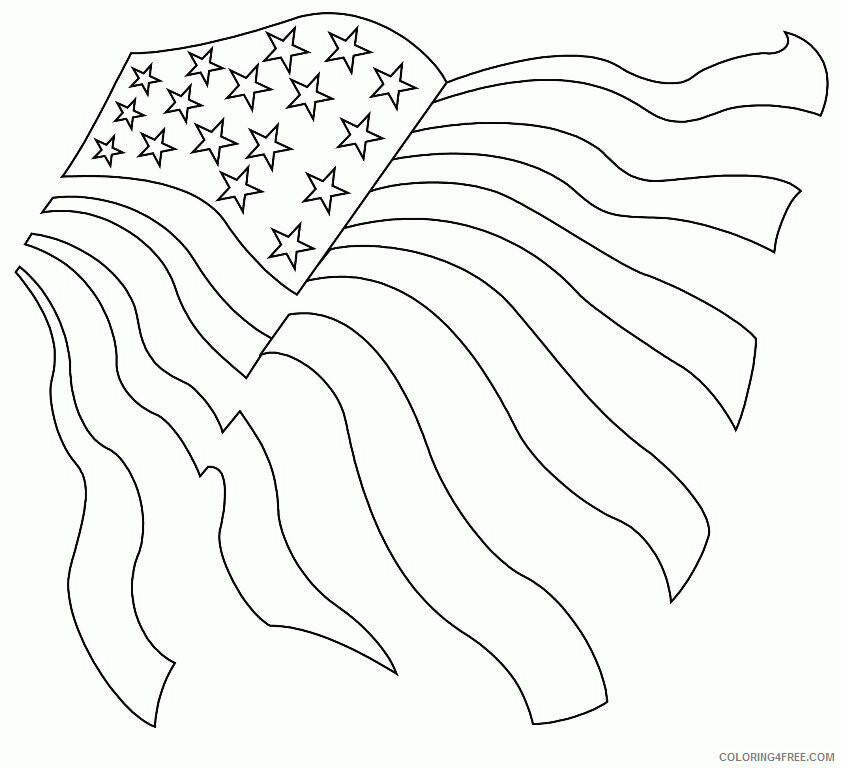 American Flag Coloring Pages Printable Sheets Download Free 2021 a 5358 Coloring4free