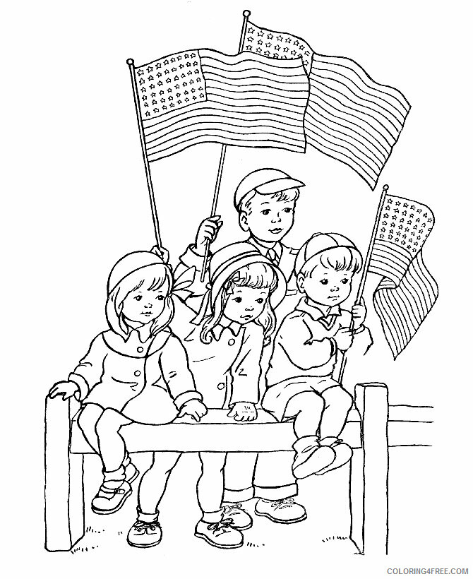 American Flag Coloring Pages Printable Sheets USA Flag Day Coloring 2021 a 5368 Coloring4free