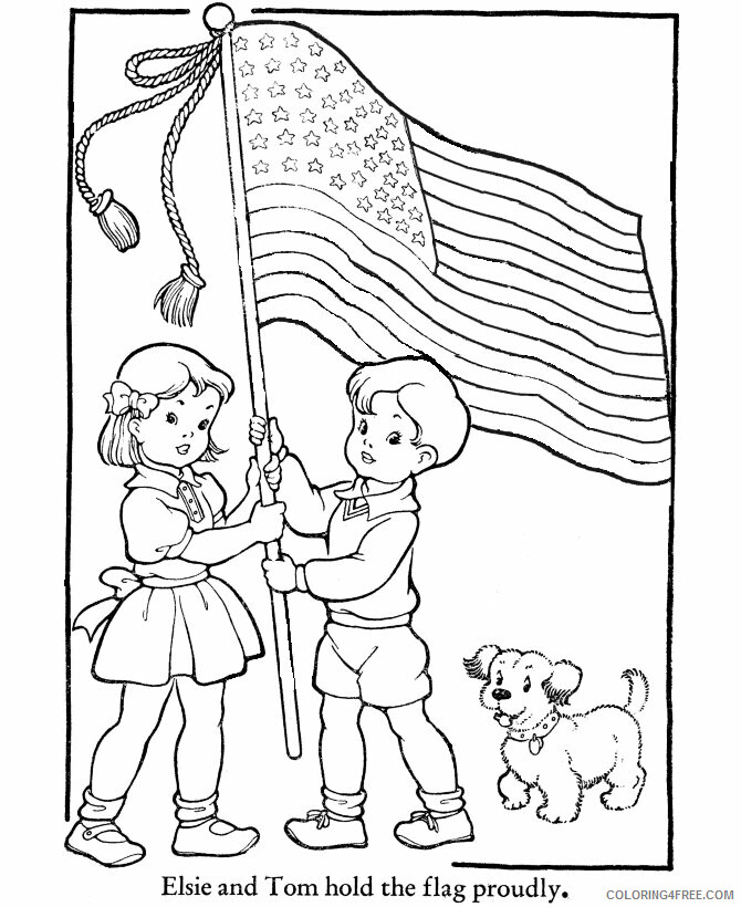 American Flag Coloring Printable Sheets American flag 2014 2021 a 5325 Coloring4free