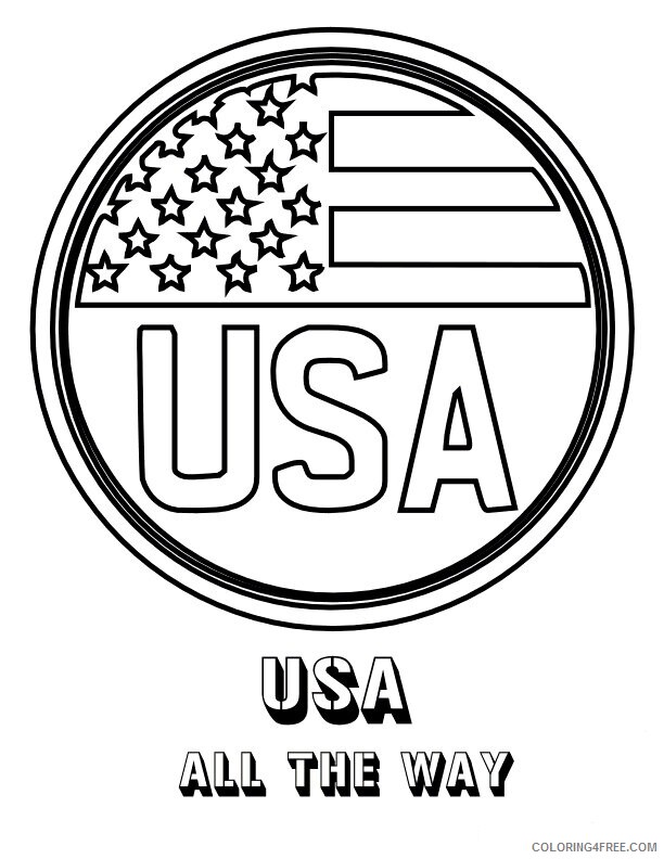 American Flags Coloring Pages Printable Sheets Fearless American Flag America 2021 a 5397 Coloring4free
