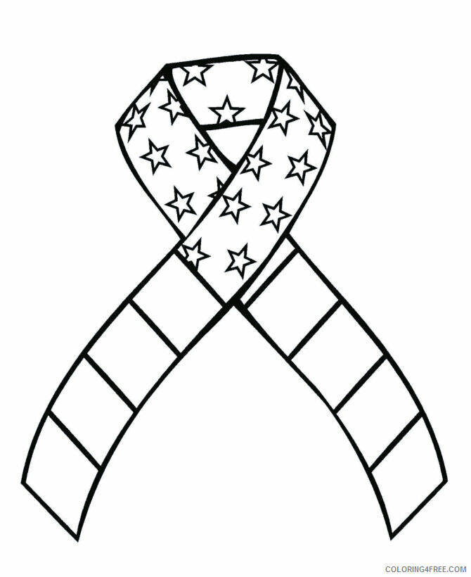 American Flags Coloring Pages Printable Sheets Flag Ribbon Colouring Jpg 2021 A 5398 Coloring4free Coloring4free Com