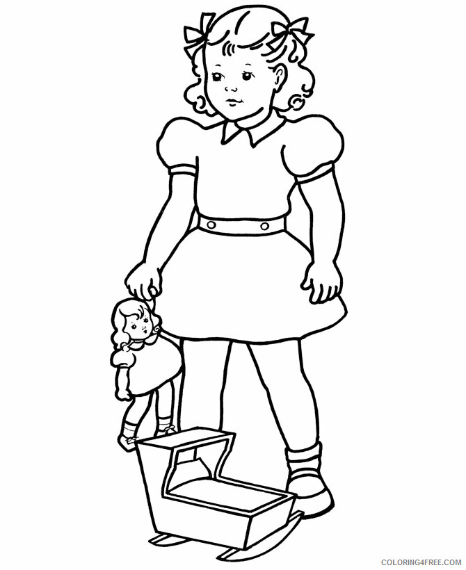 American Girl Coloring Pages Free Printable Sheets American Girl Printable 2021 a 5402 Coloring4free