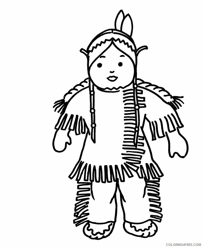 American Girl Coloring Sheets Printable Sheets Bluebonkers Native American Girl Simple 2021 a Coloring4free